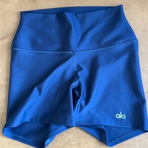ALO Yoga Women's Deep Blue Bike Shorts